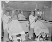Opening of Gaskin's barber shop 